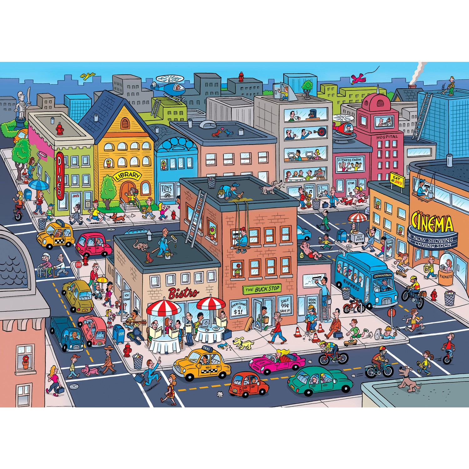 101 Things to Spot - In Town 100 Piece Kids Puzzle