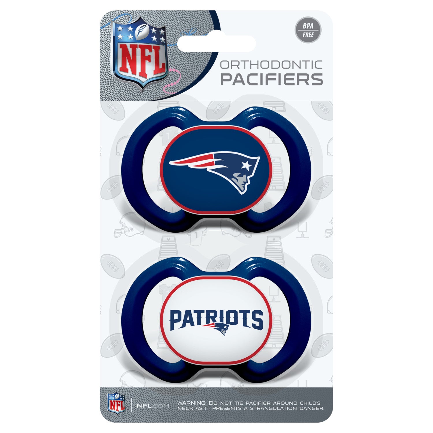 New England Patriots NFL Pacifier 2-Pack