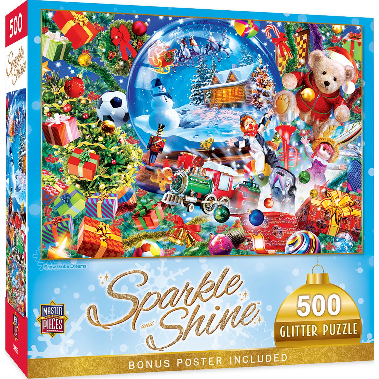 Sparkle & Shine - Snow Globe Dreams 500 Piece Glitter Jigsaw Puzzle