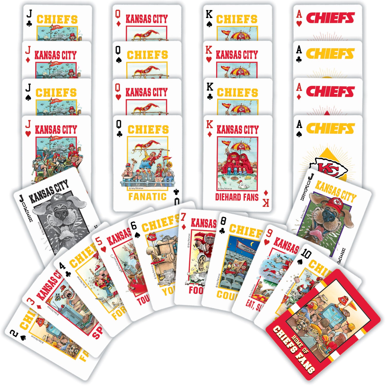 Kansas City Chiefs Fan Deck Playing Cards