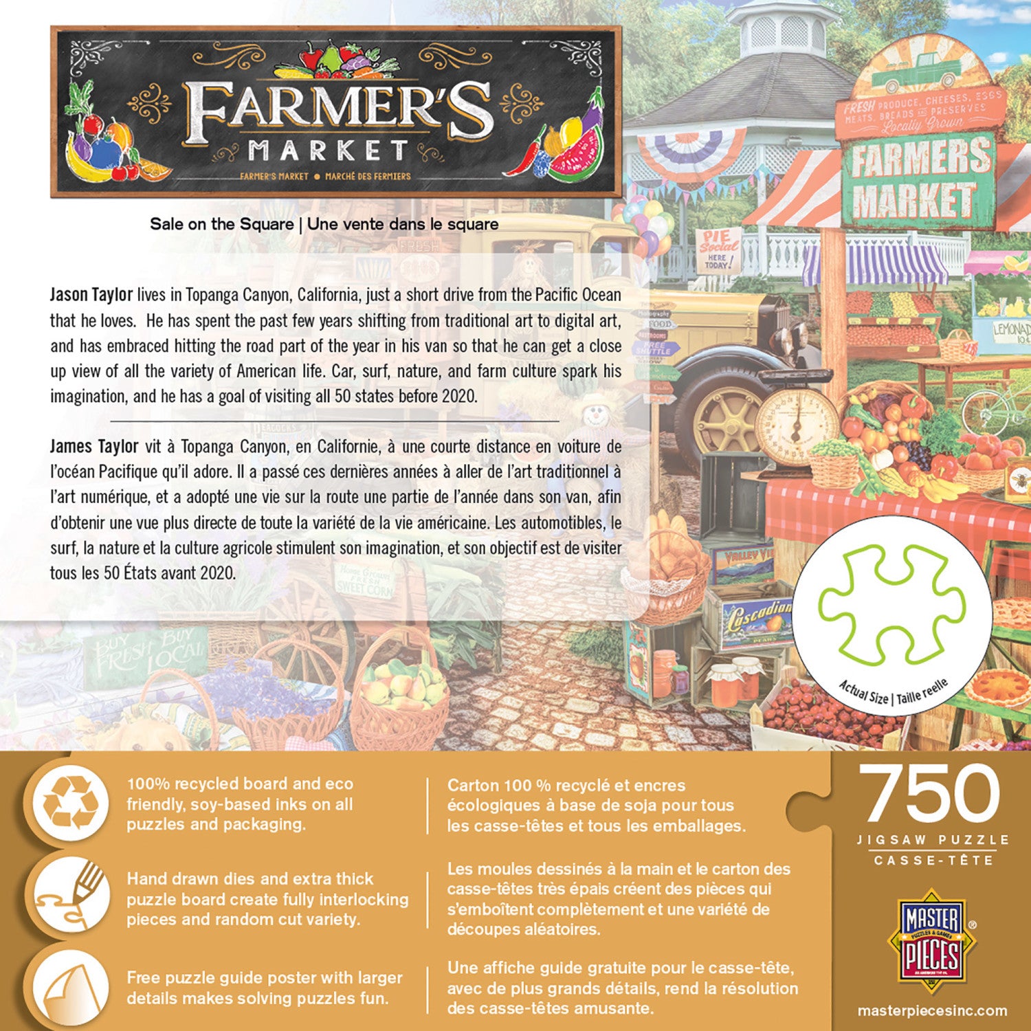Farmer's Market - Sale on the square 750 Piece Puzzle