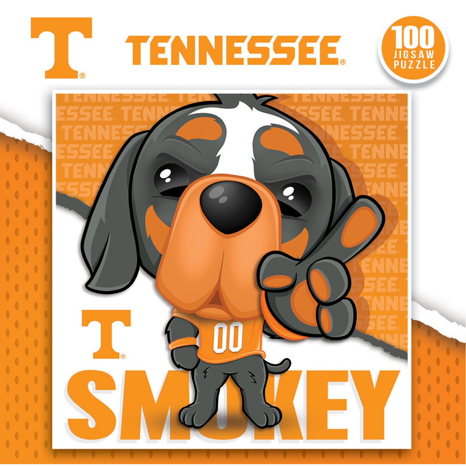 Smokey - Tennessee Volunteers Mascot 100 Piece Jigsaw Puzzle