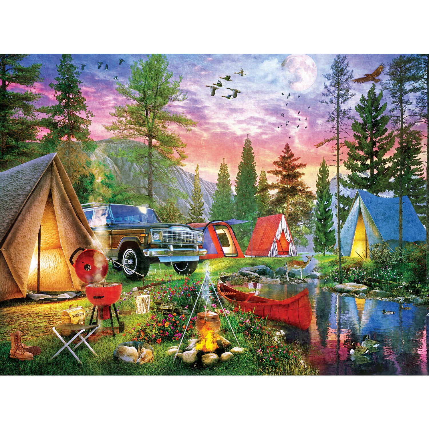 Campside - Moonlight Camping 300 Piece EZ Grip Puzzle