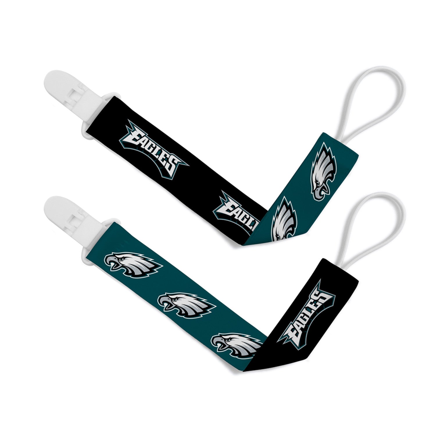 Philadelphia Eagles - Pacifier Clip 2-Pack