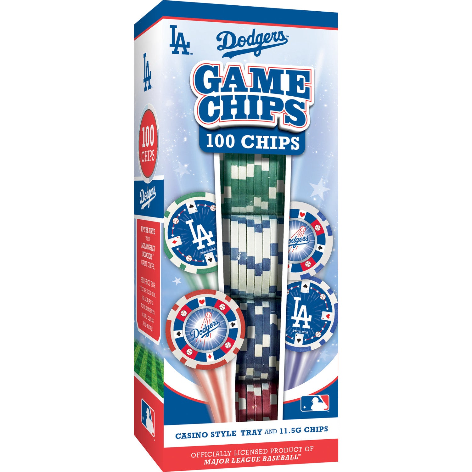 Los Angeles Dodgers 100 Piece Poker Chips
