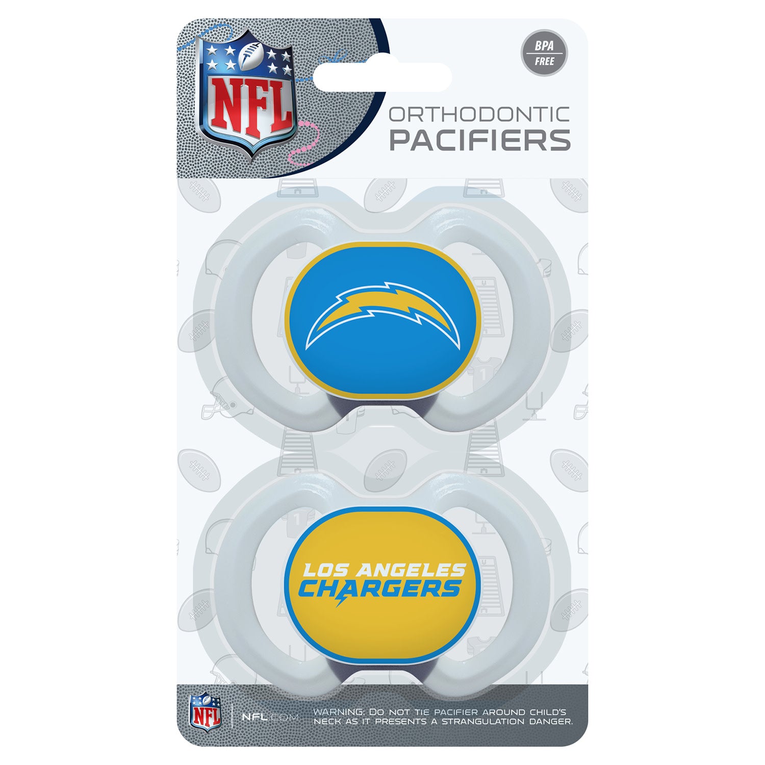 Los Angeles Chargers NFL Pacifier 2-Pack