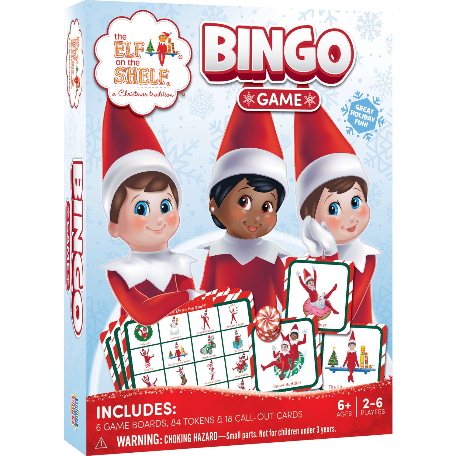 Elf on the Shelf Bingo Game | Kids Games by MasterPieces – MasterPieces ...