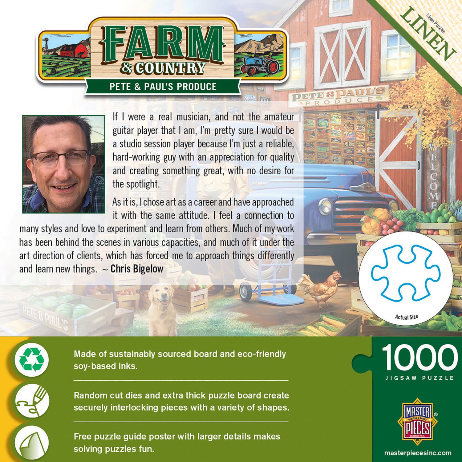 Farm & Country - Pete & Paul's Produce 1000 Piece Jigsaw Puzzle