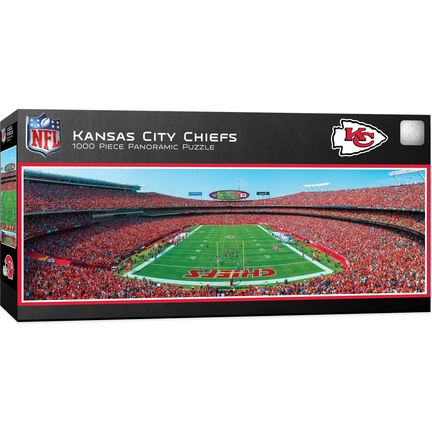 Kansas City Chiefs - 1000 Piece Panoramic Puzzle - End View