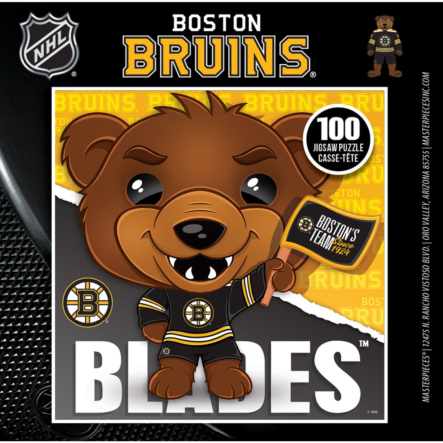 Blades - Boston Bruins Mascot 100 Piece Puzzle
