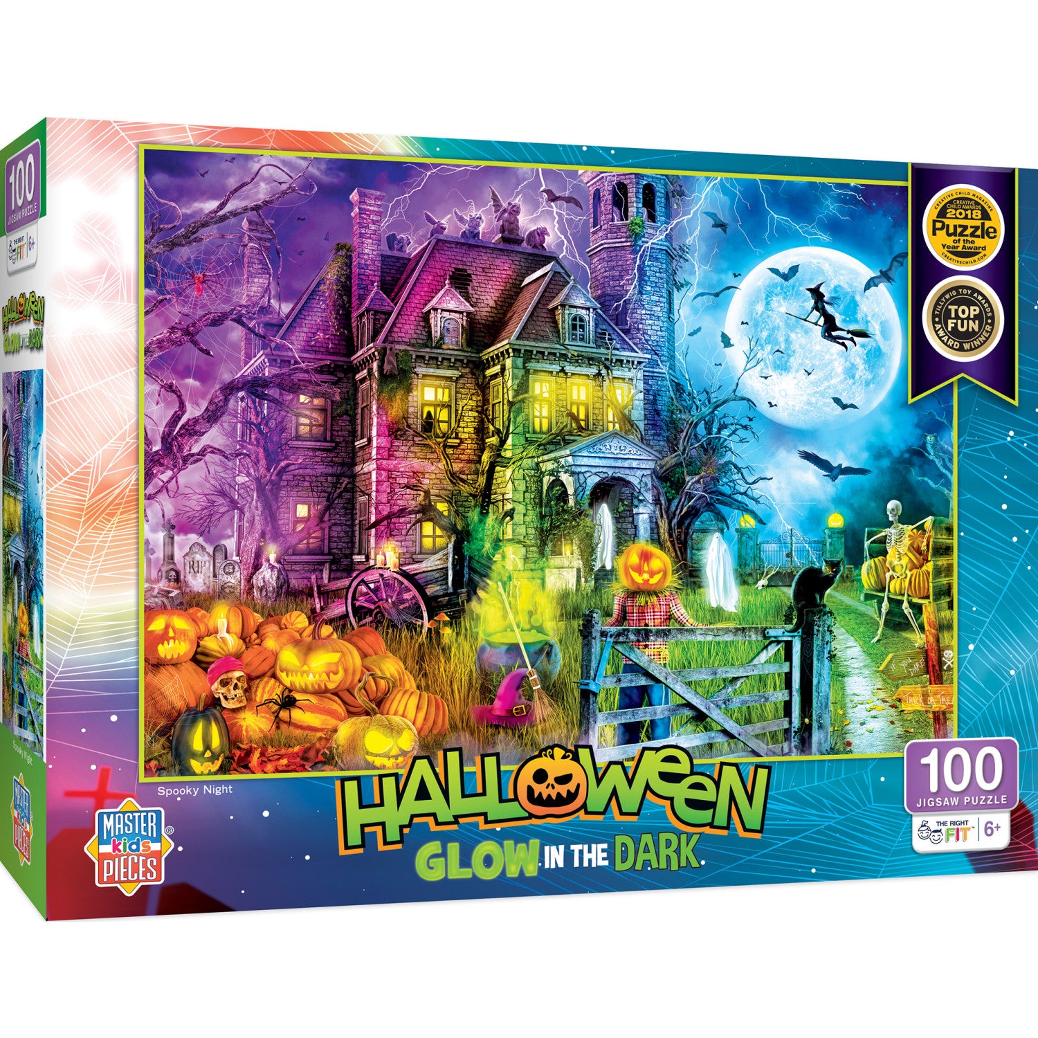 Glow in the Dark Halloween - Spooky Nights 100 Piece Puzzle