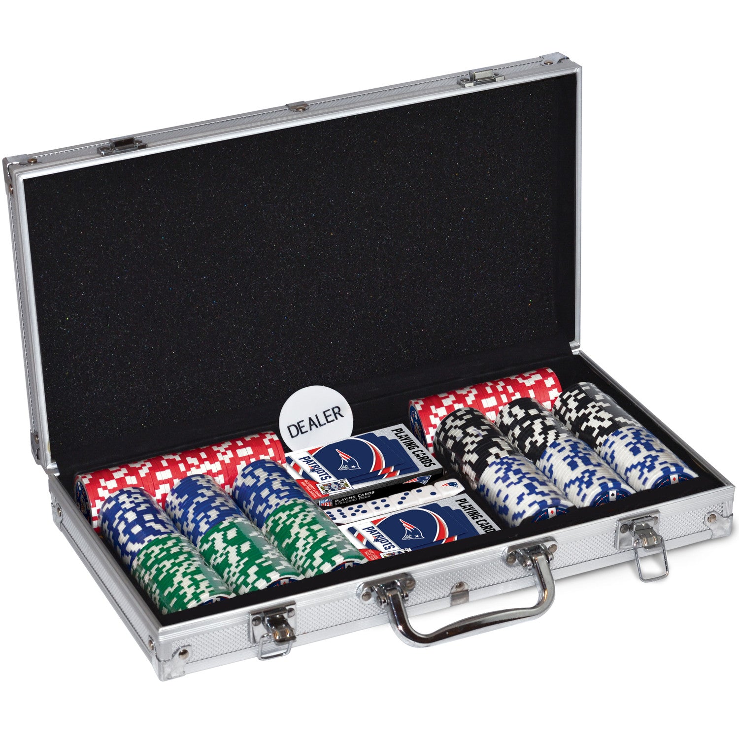 New England Patriots Casino Style 300 Piece Poker Set