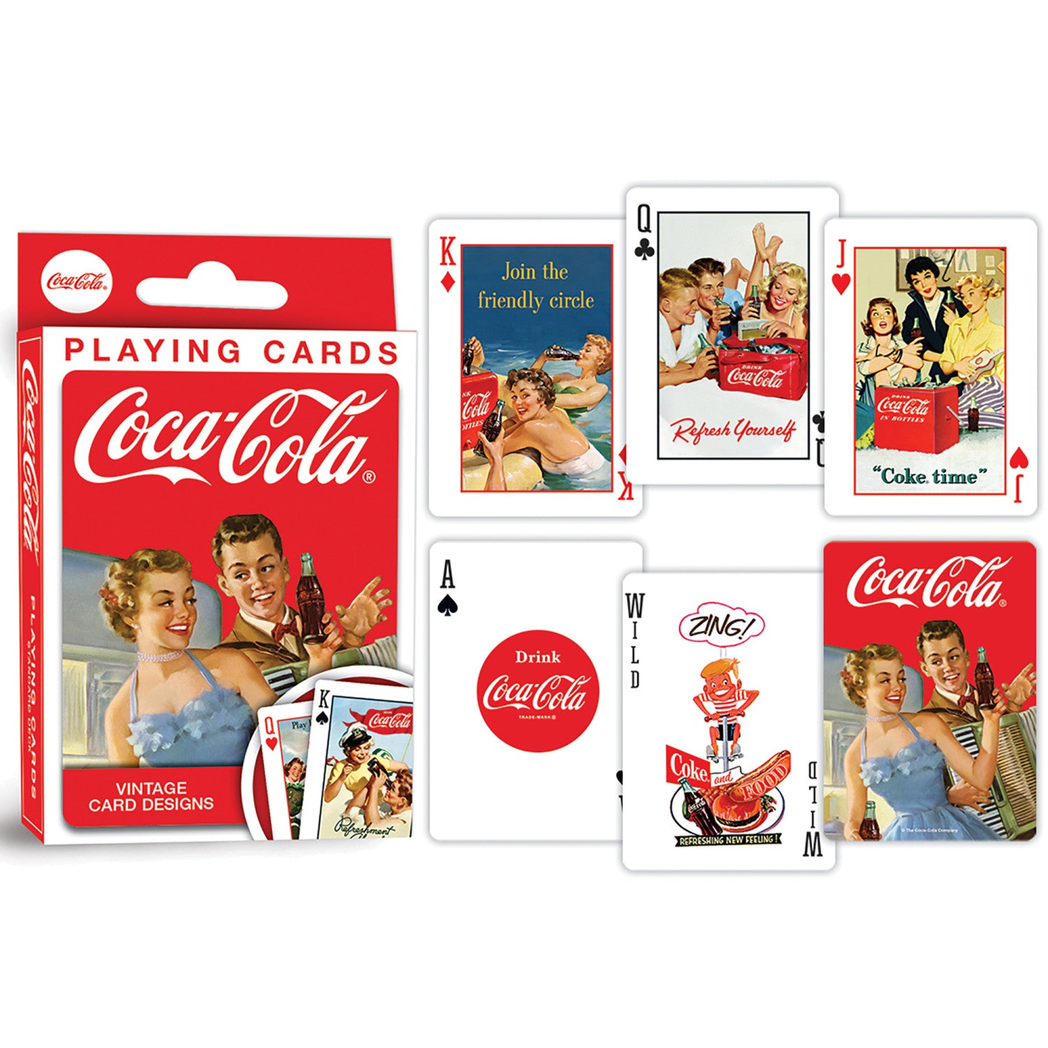 Coca-Cola Vintage Design Playing Cards - 54 Card Deck
