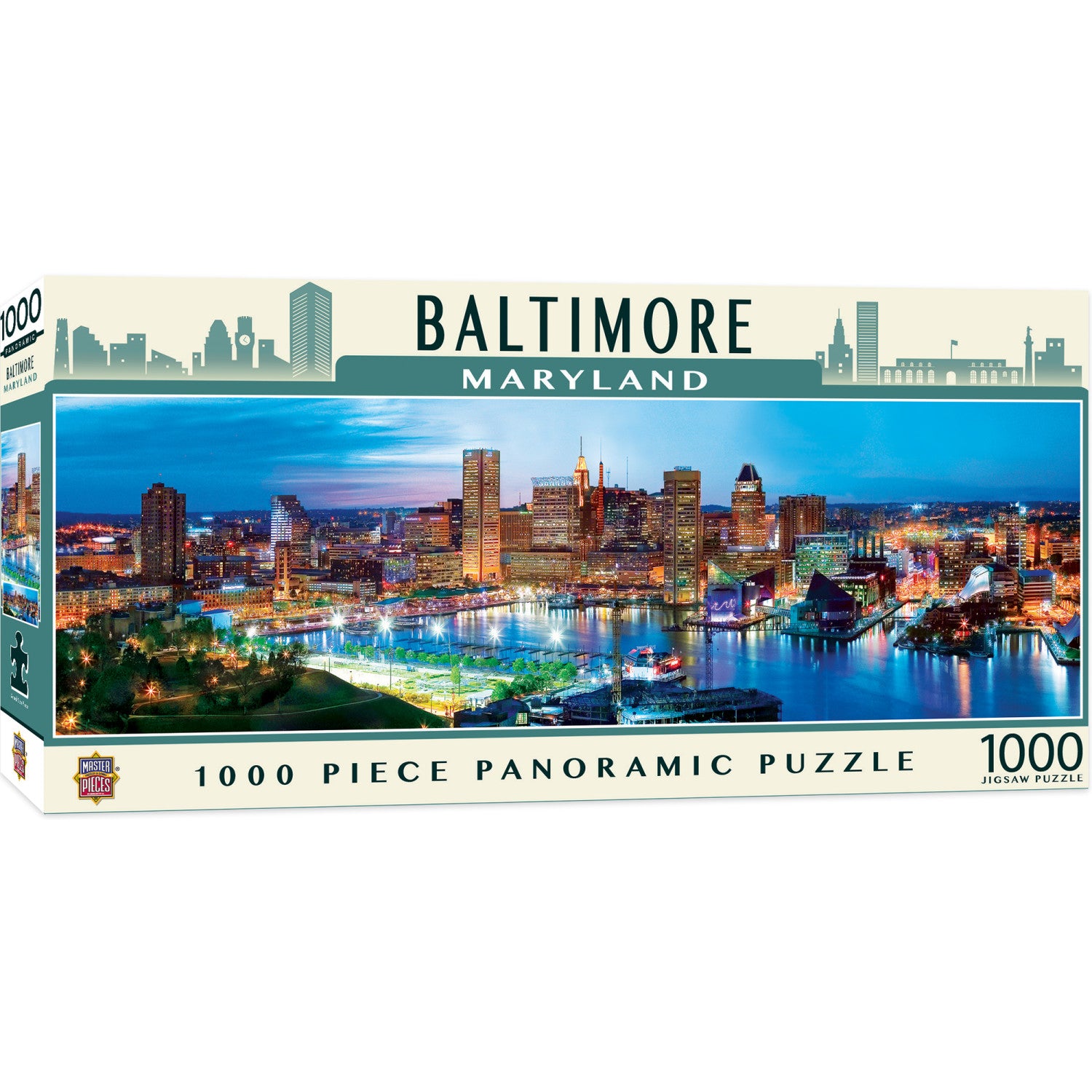 Baltimore, Maryland 1000 Piece Panoramic Jigsaw Puzzle
