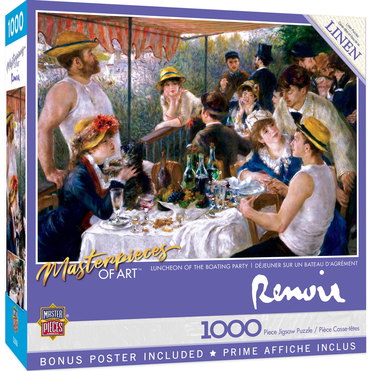 Masterpieces of Art - Luncheon of the Boating Party 1000 Piece Puzzle