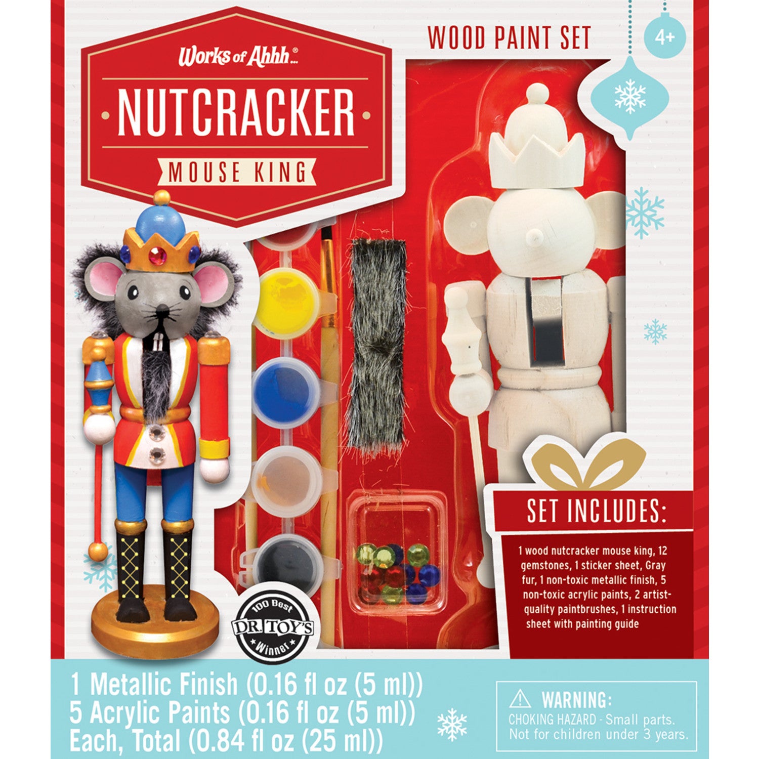Nutcracker Mouse King Wood Paint Set