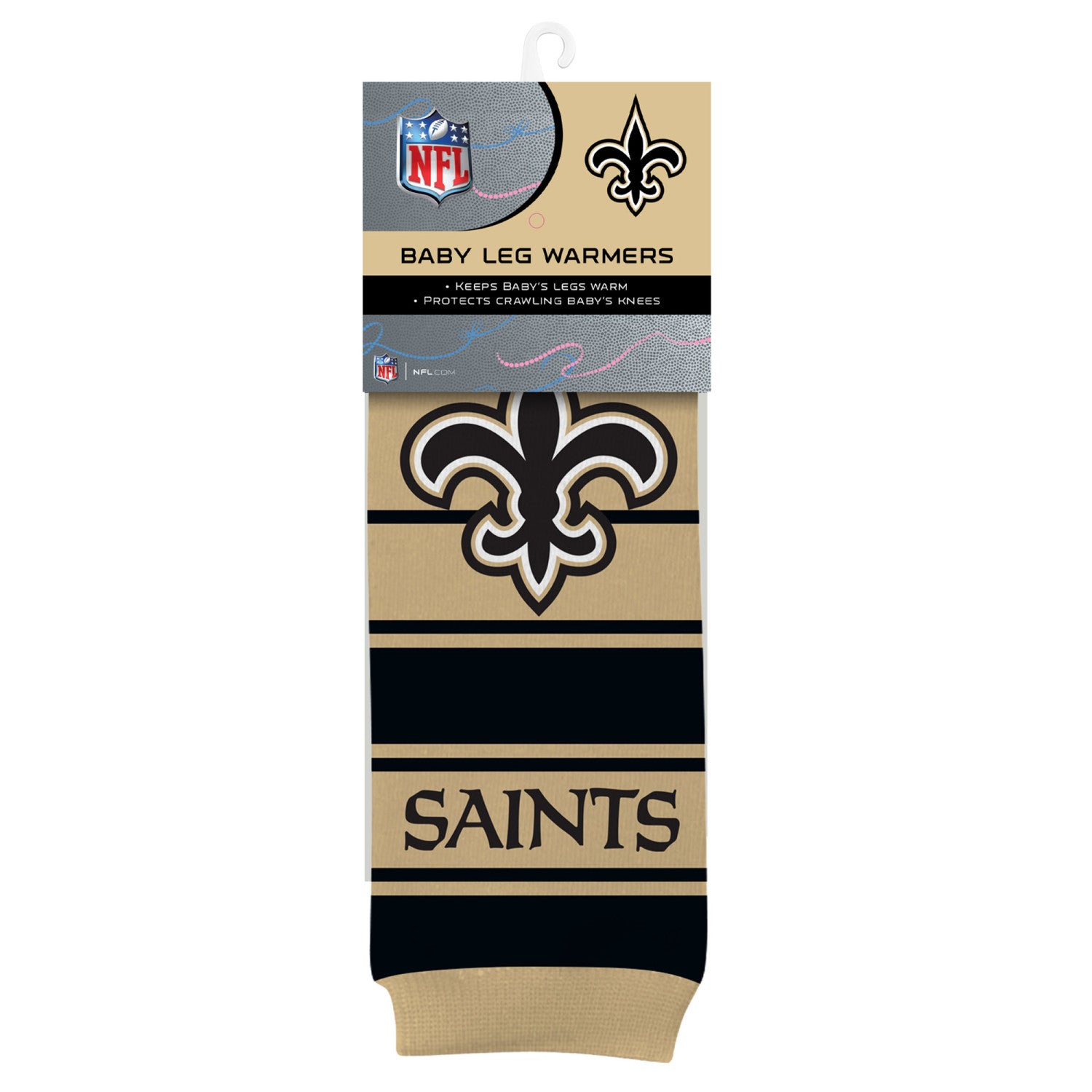 New Orleans Saints Baby Leg Warmers