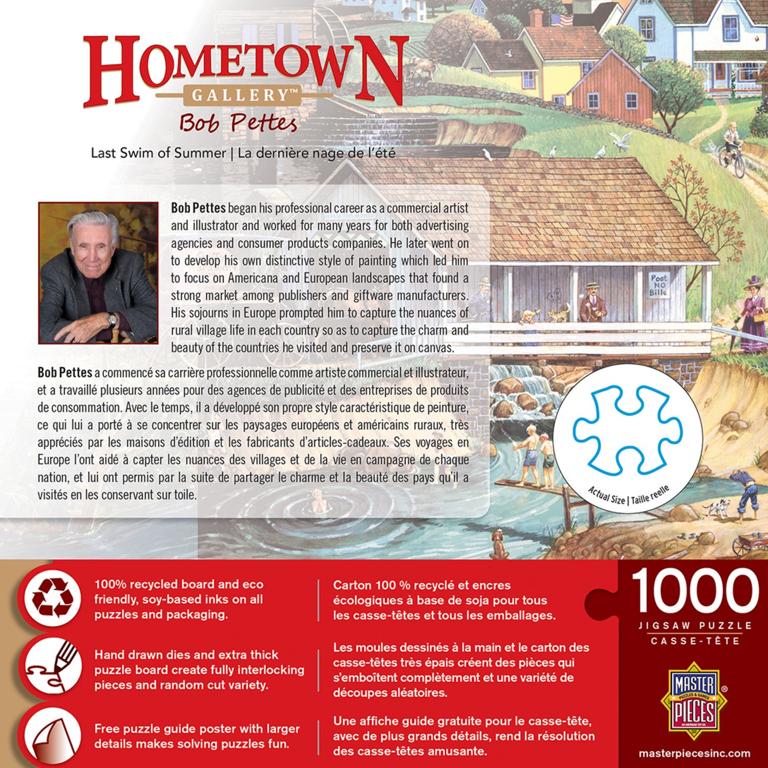 Hometown Gallery - Last Swim of Summer 1000 Piece Puzzle