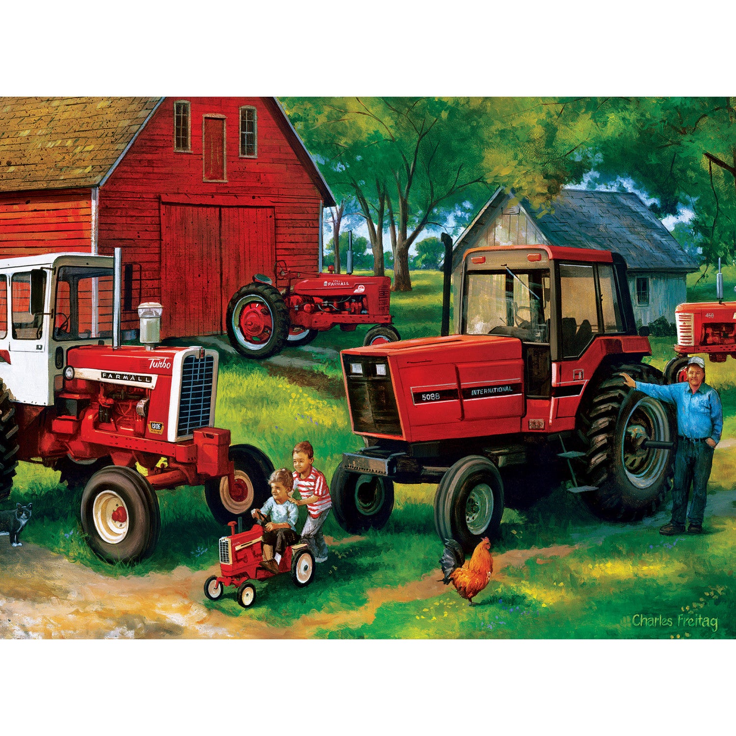 Farmall 4-Pack 500 Piece Puzzles