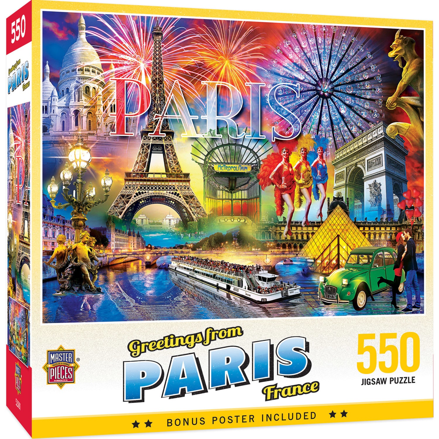 Greetings From Paris - 550 Piece Puzzle