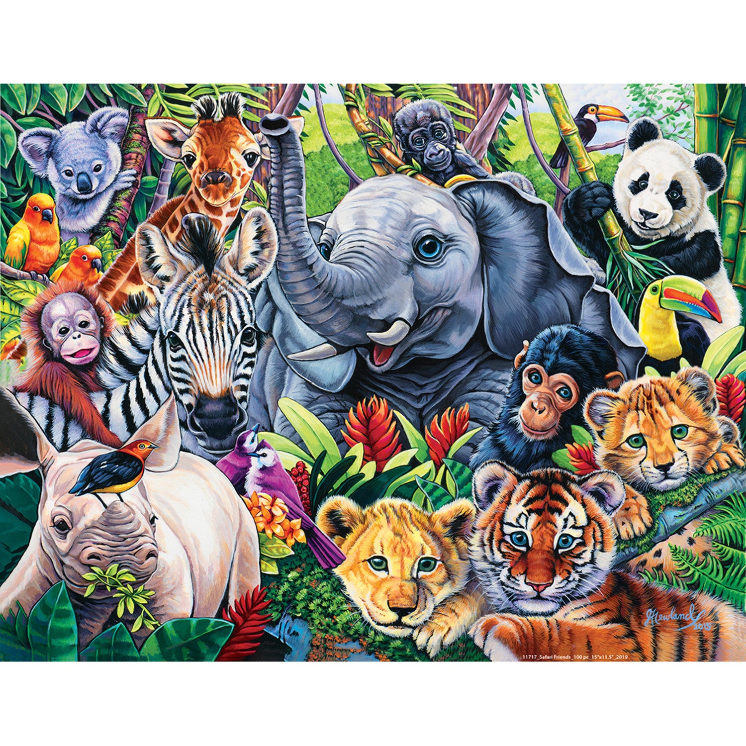 World of Animals - Safari Friends 100 Piece Puzzle