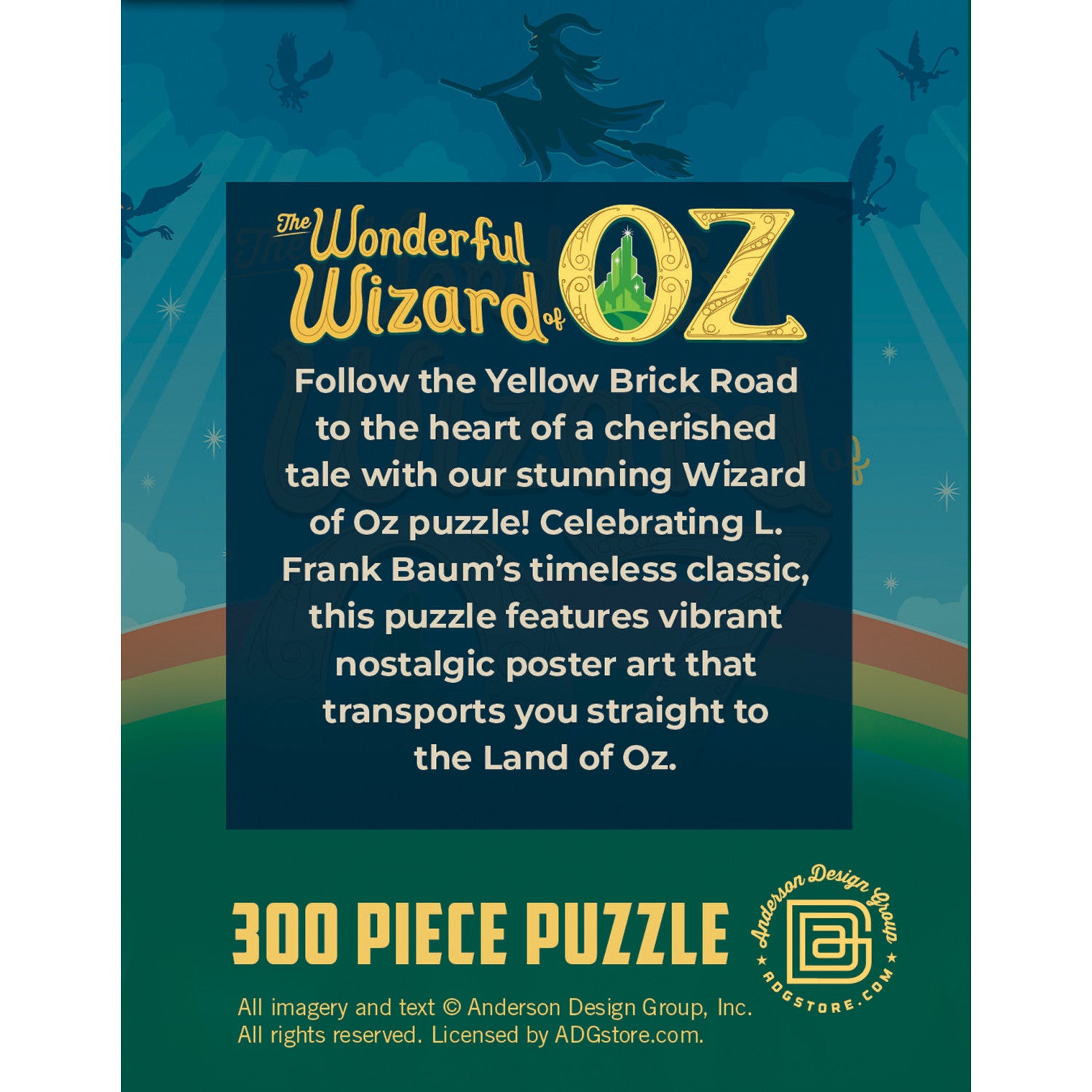 The Wonderful Wizard of Oz 300 Piece Jigsaw Puzzle
