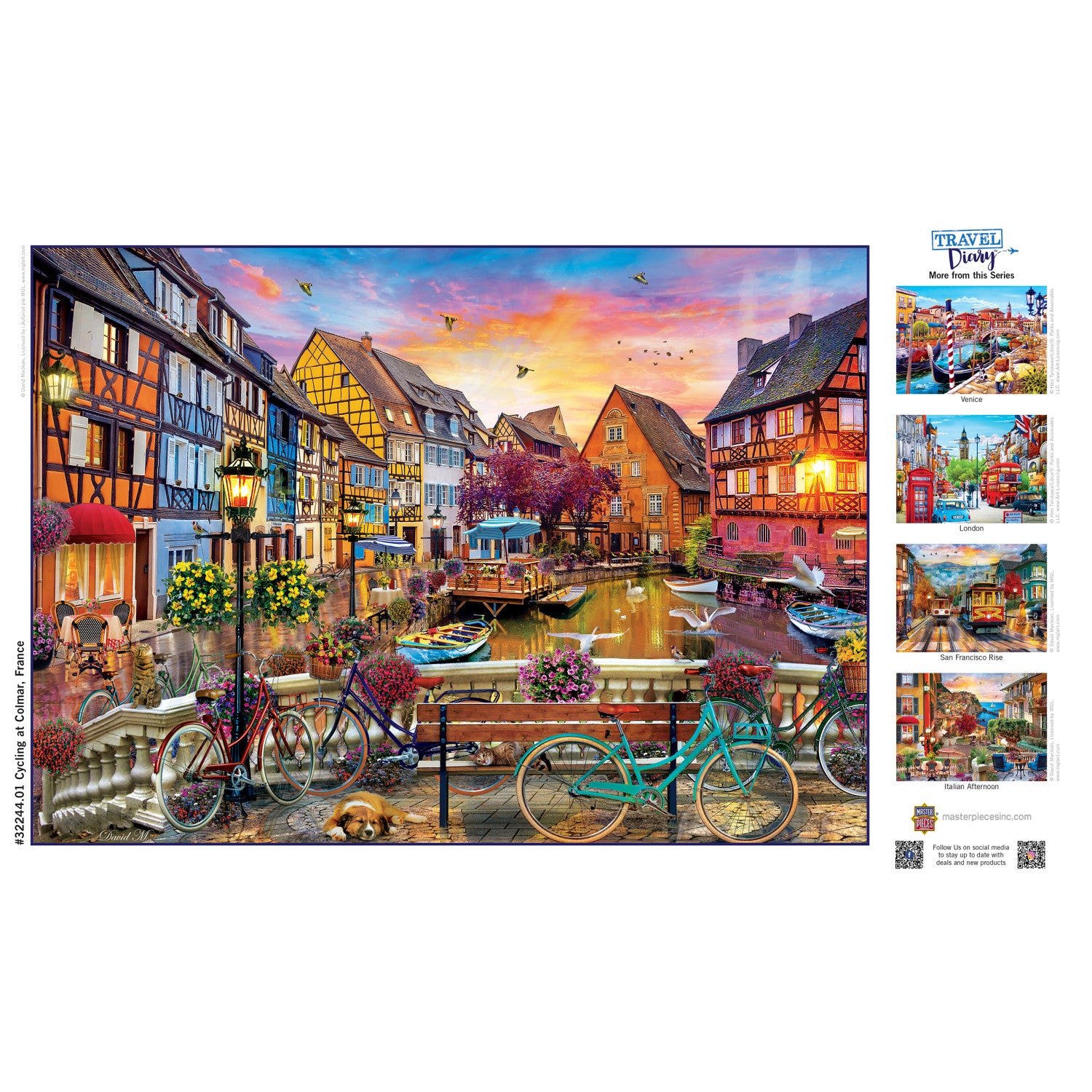 Travel Diary - Cycling at Colmar 500 Piece Puzzle