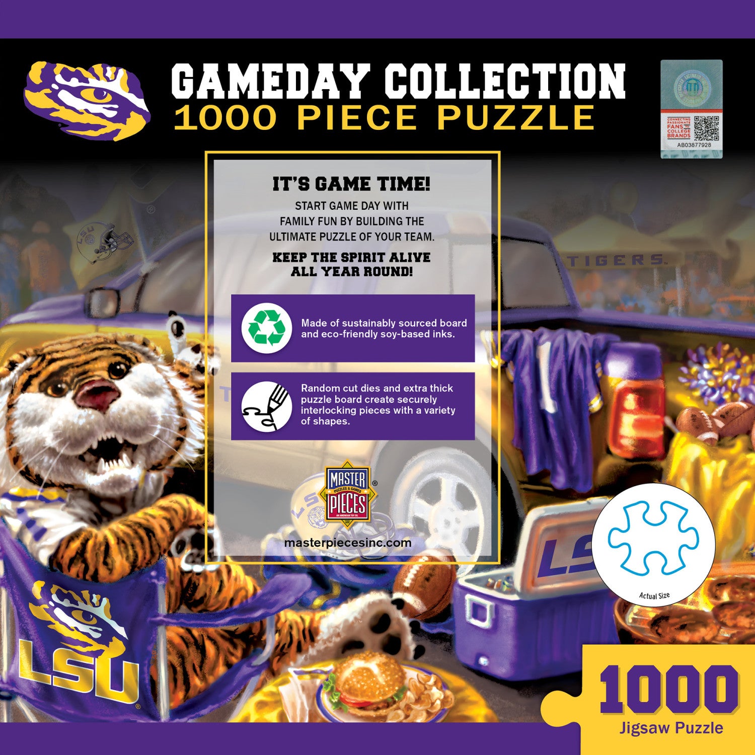 LSU Tigers - Gameday 1000 Piece Jigsaw Puzzle