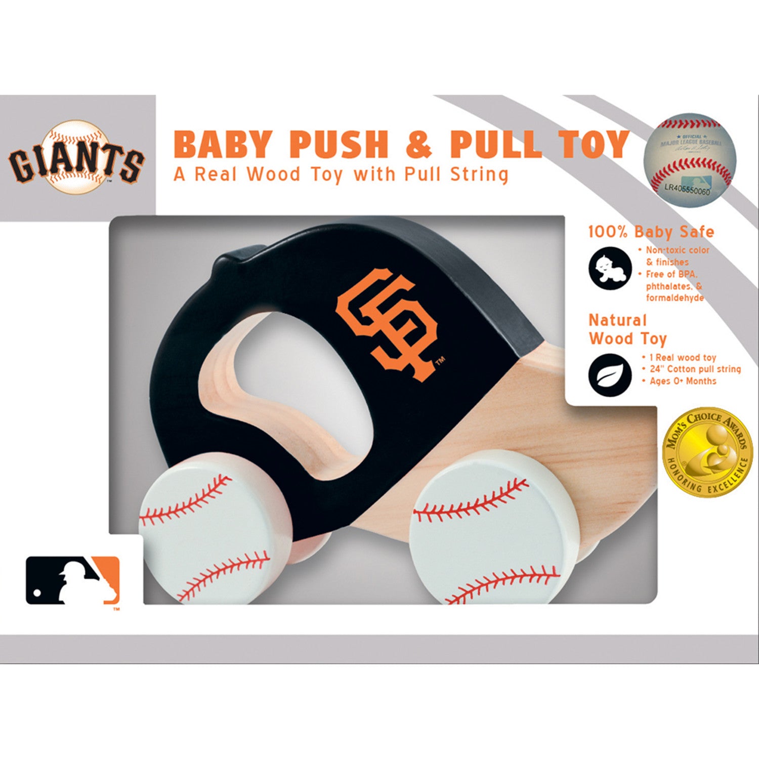 San Francisco Giants MLB Wood Push & Pull Toy