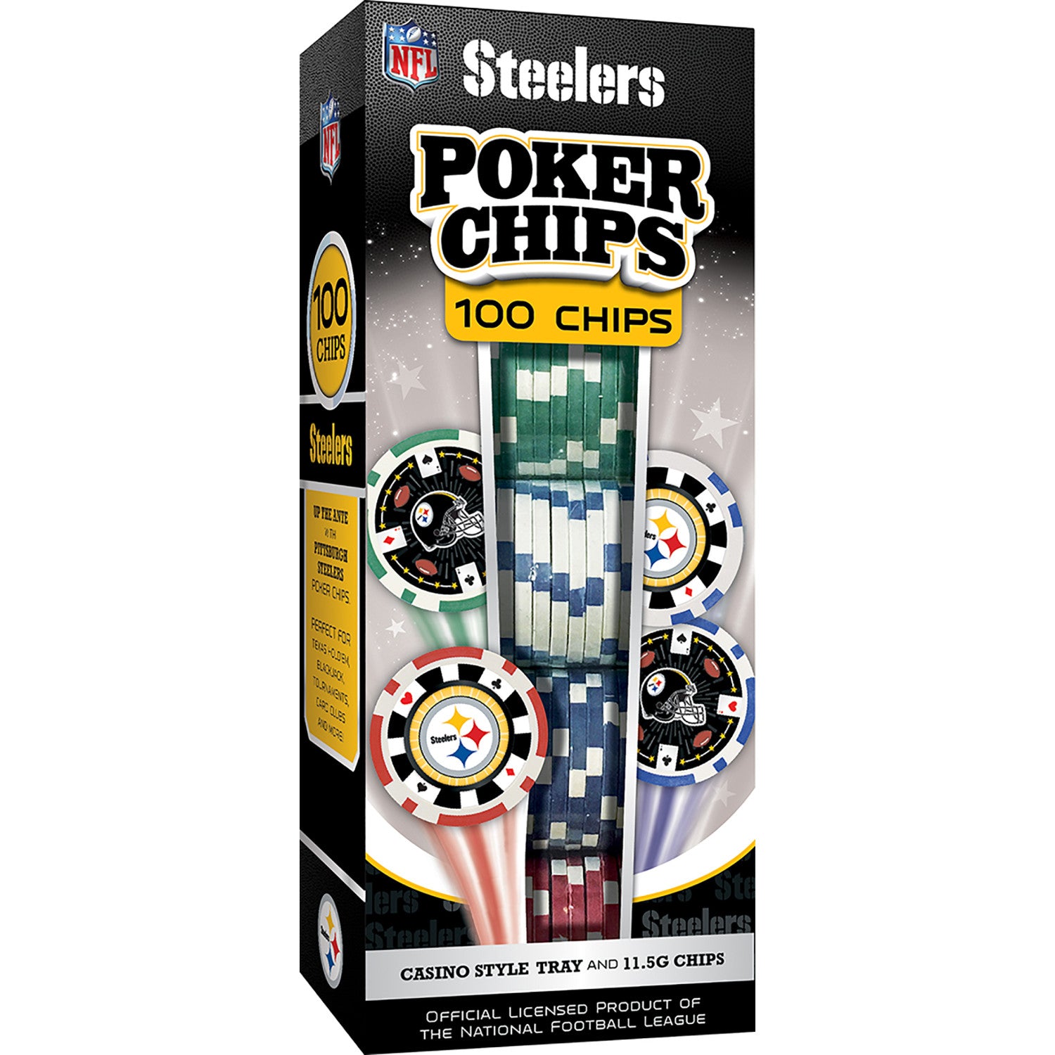 Pittsburgh Steelers 100 Piece Poker Chips