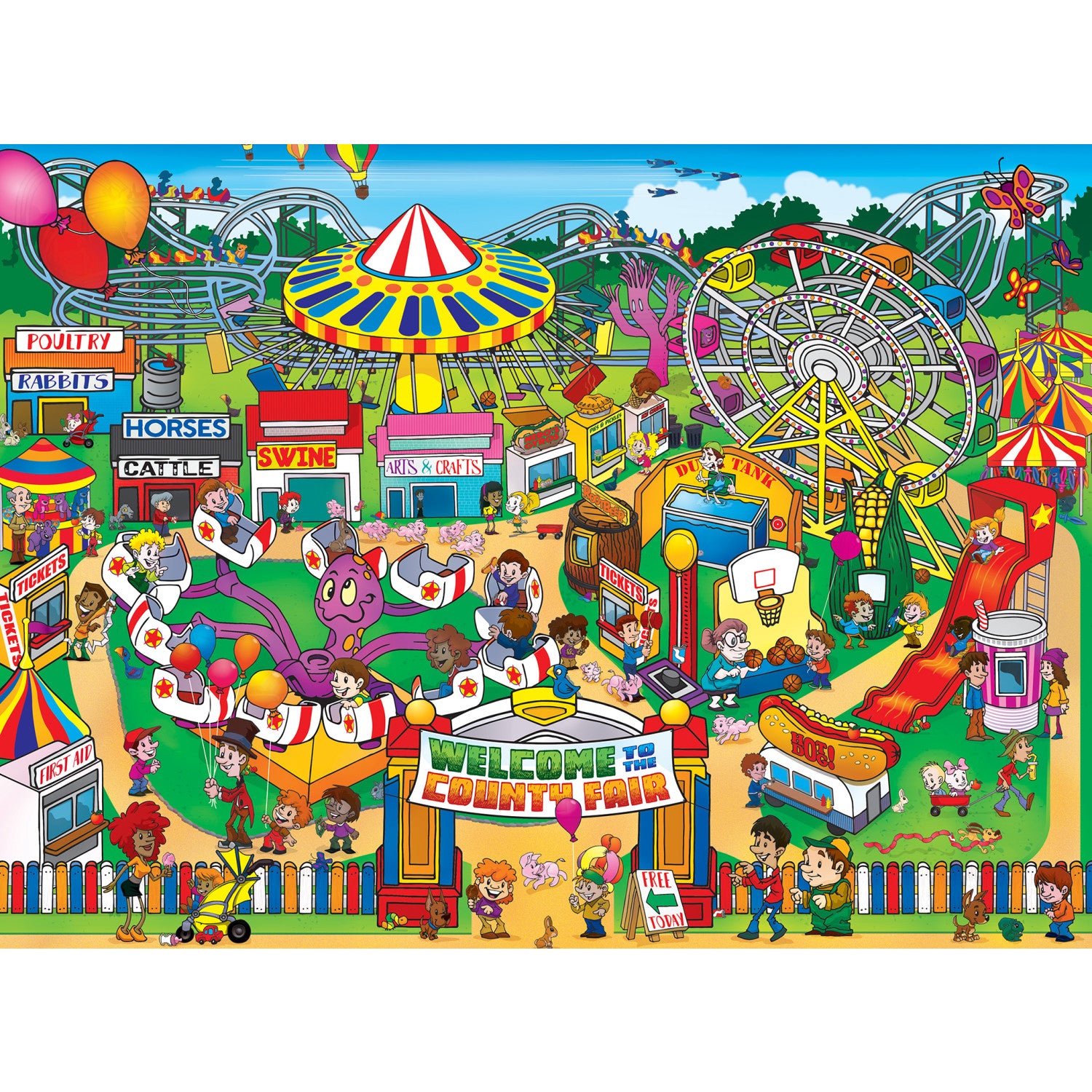 101 Things to Spot - At The County Fair 100 Piece Puzzle