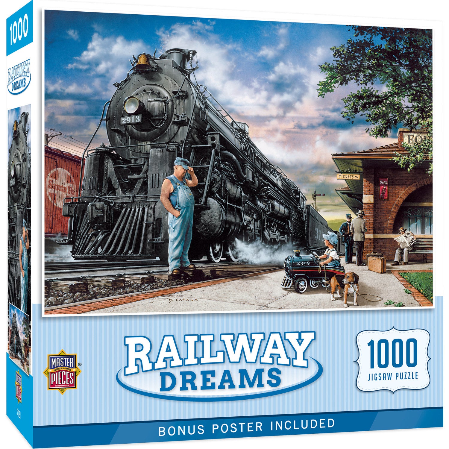 Childhood Dreams - Railway Dreams 1000 Piece Jigsaw Puzzle