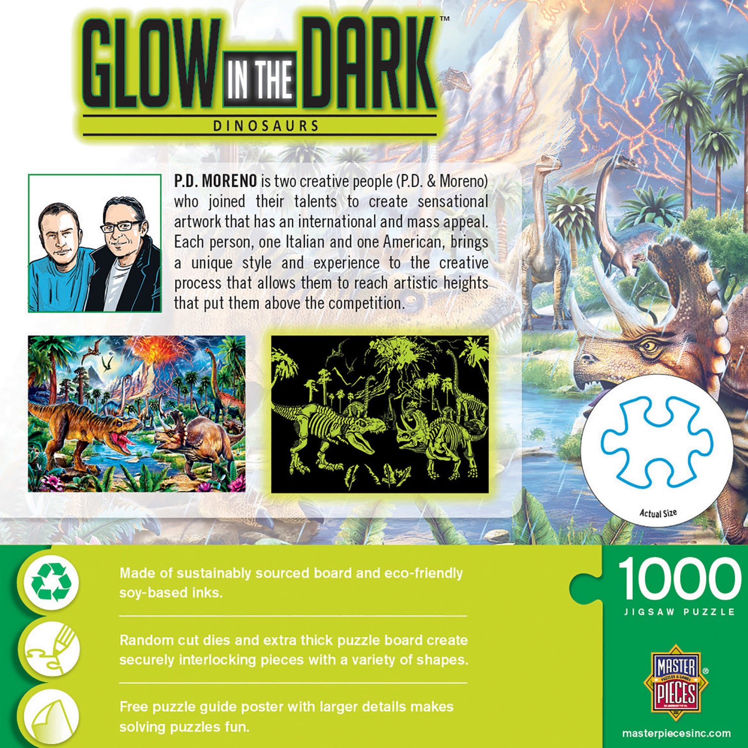 Glow in the Dark - Dinosaurs 1000 Piece Jigsaw Puzzle