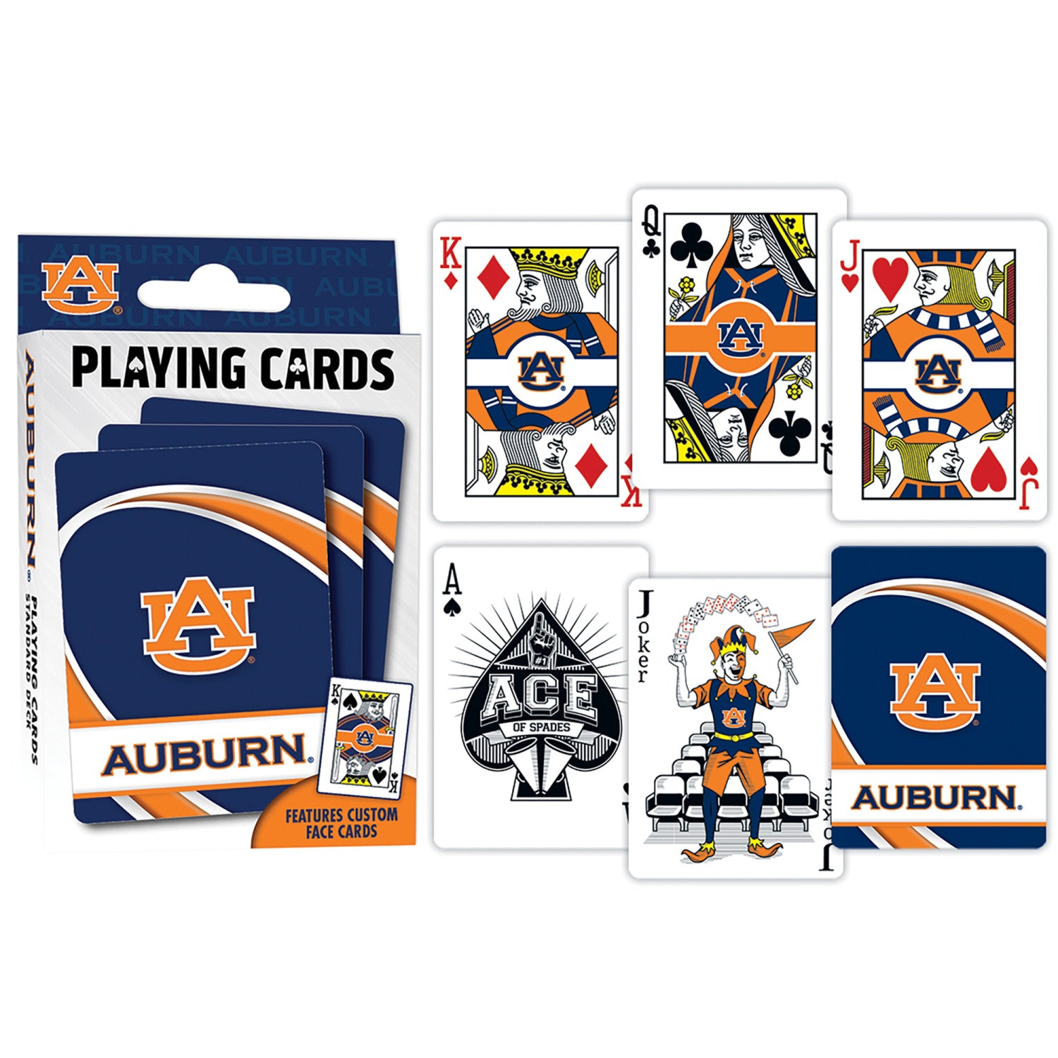 Auburn Tigers Playing Cards - 54 Card Deck