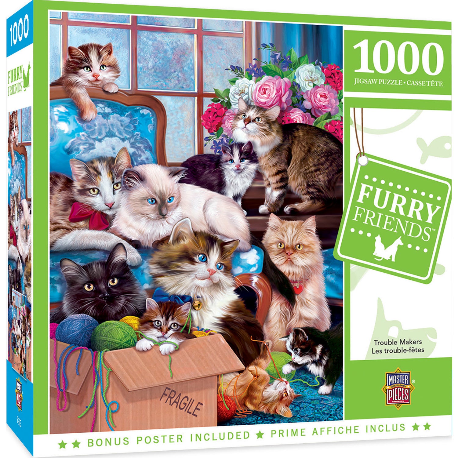 Furry Friends - Trouble Makers 1000 Piece Jigsaw Puzzle