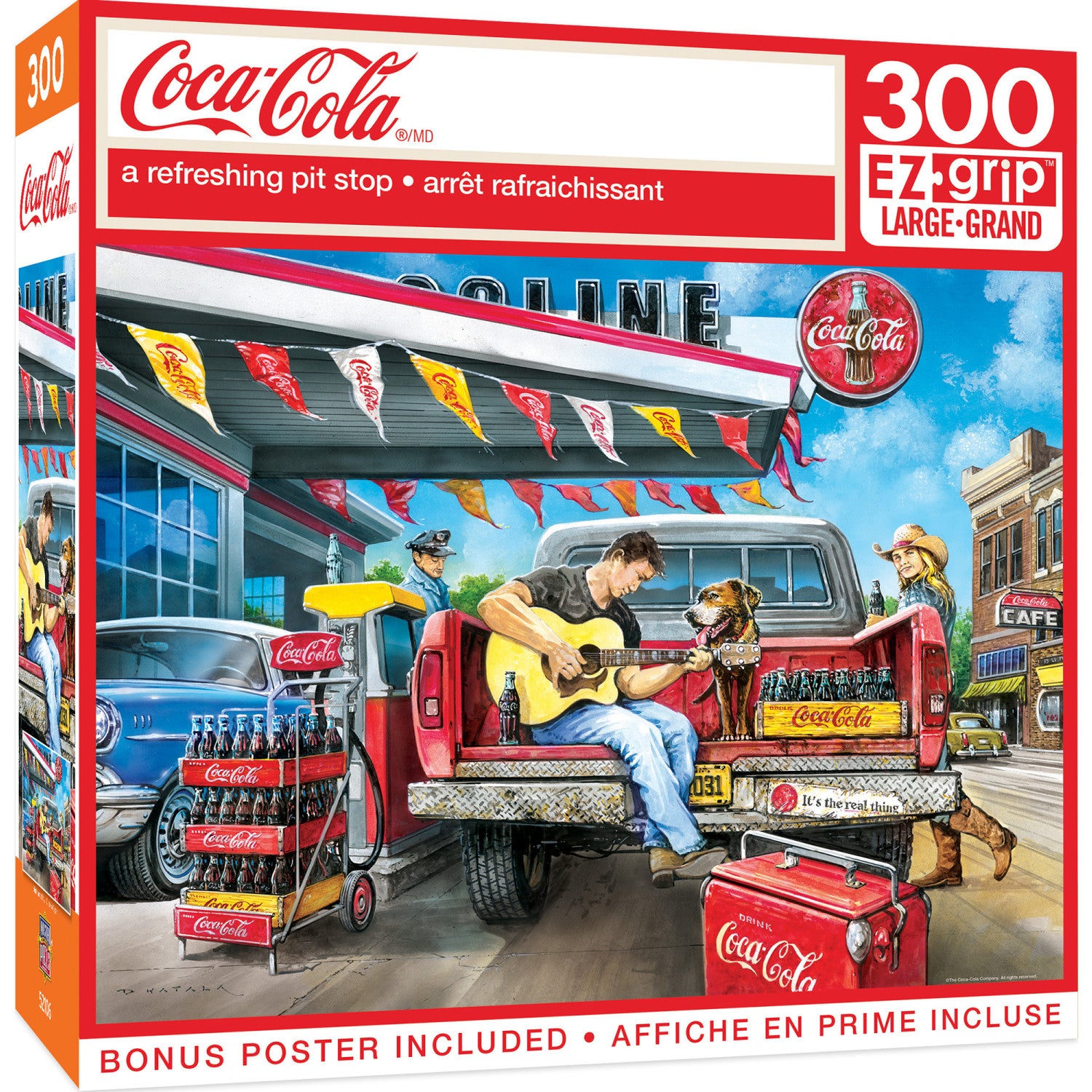 Coca-Cola - A Refreshing Pit Stop 300 Piece EZ Grip Jigsaw Puzzle