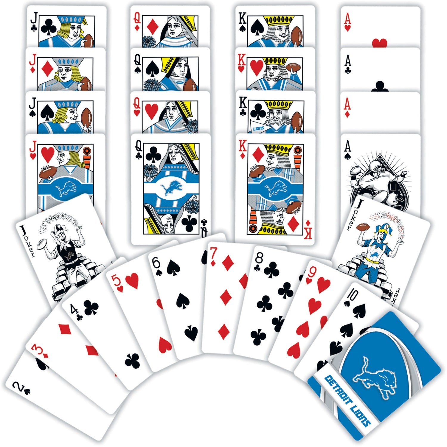 Detroit Lions NFL Playing Cards
