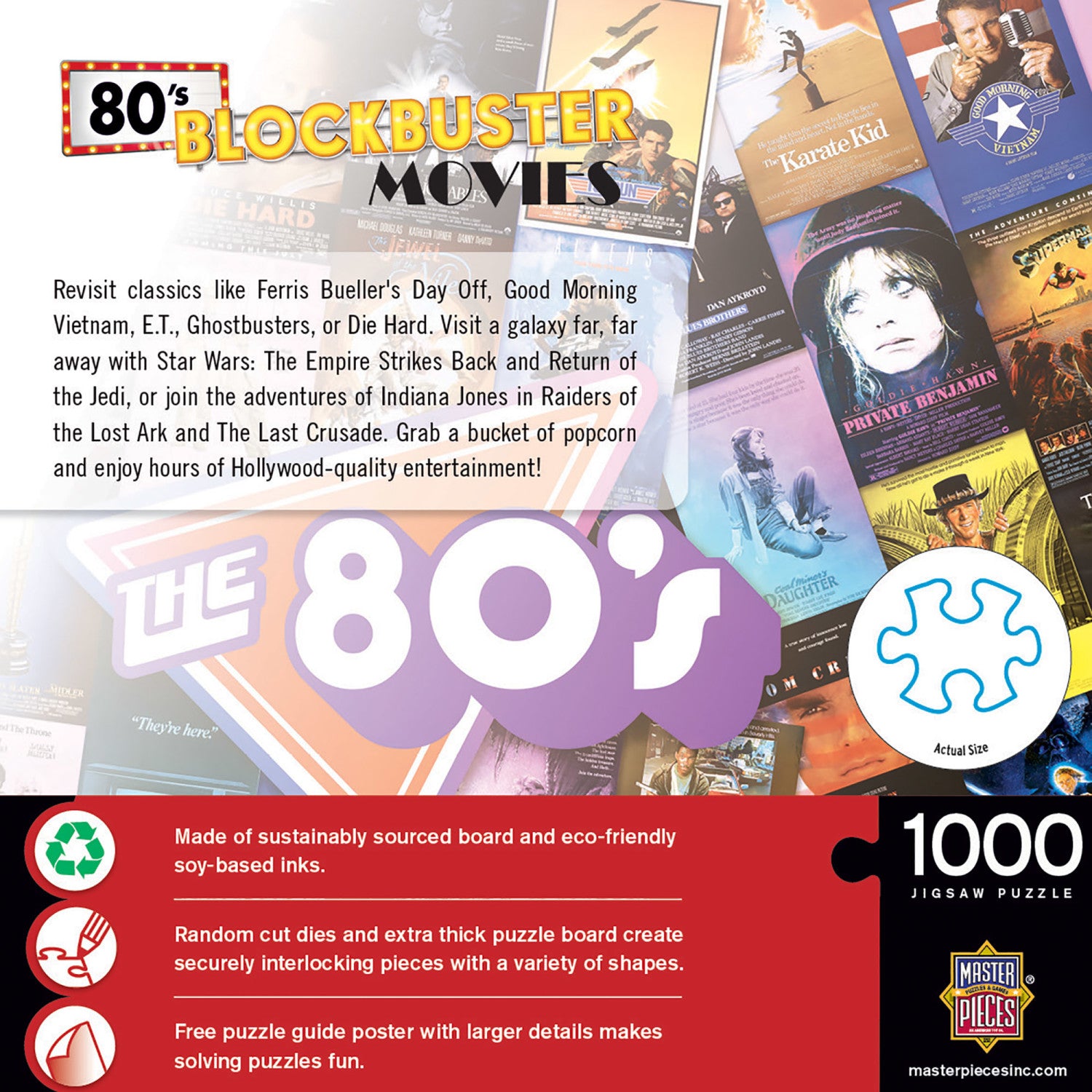 80's Blockbusters 1000 Piece Puzzle