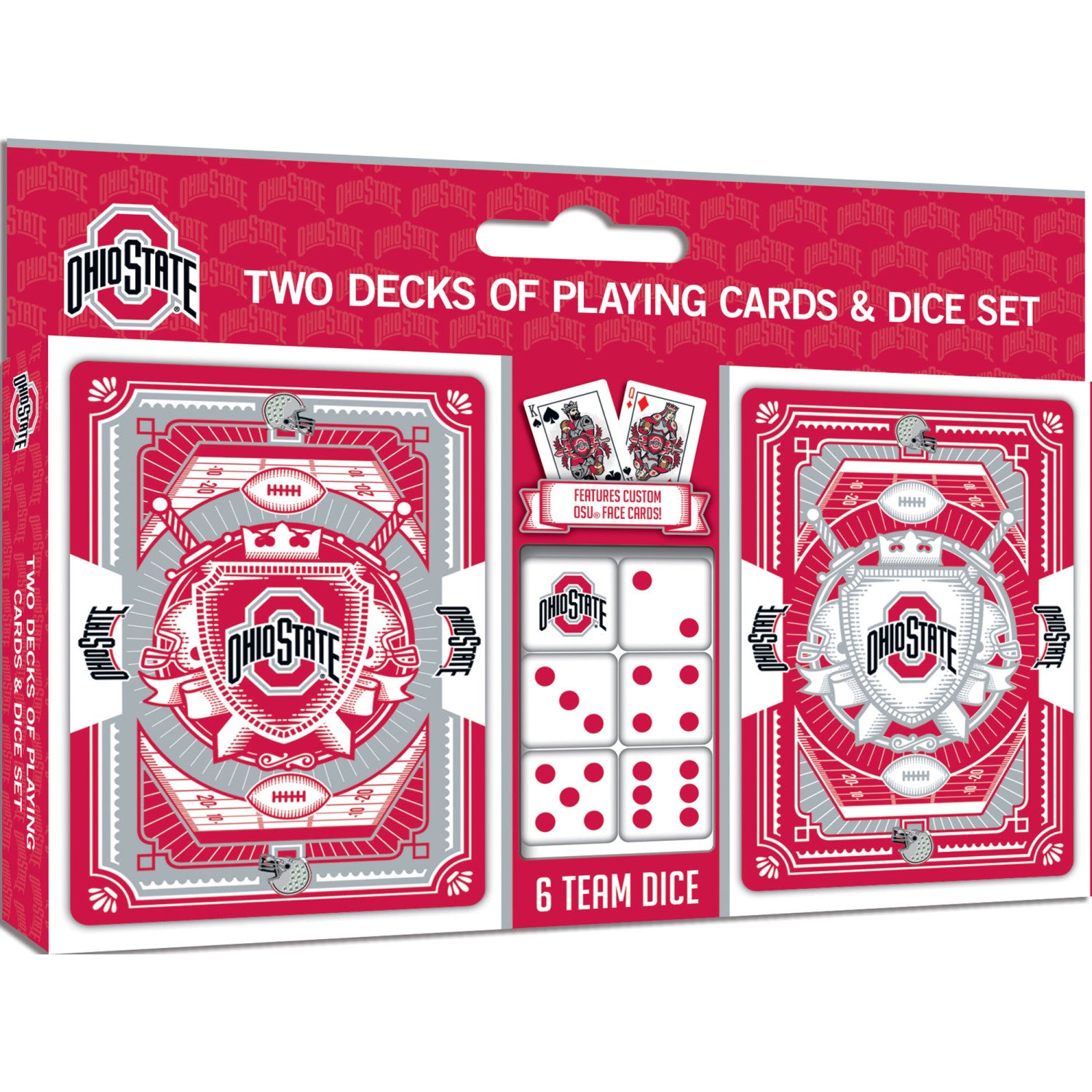 Ohio State Buckeyes - 2-Pack Playing Cards & Dice Set