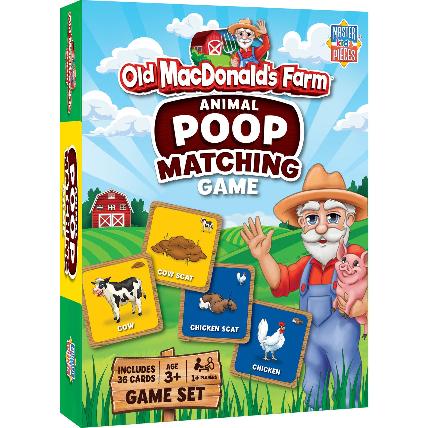 Old MacDonald's Farm Animal Poop Matching Game