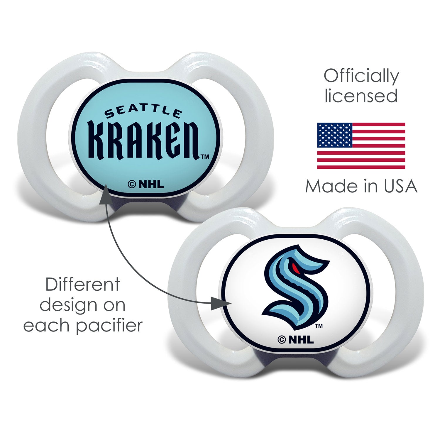 Seattle Kraken - Pacifier 2-Pack