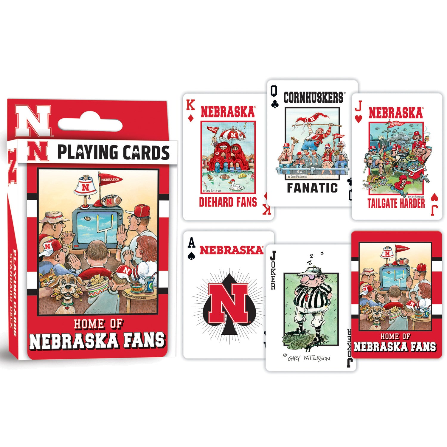 Nebraska Cornhuskers Fan Deck Playing Cards - 54 Card Deck
