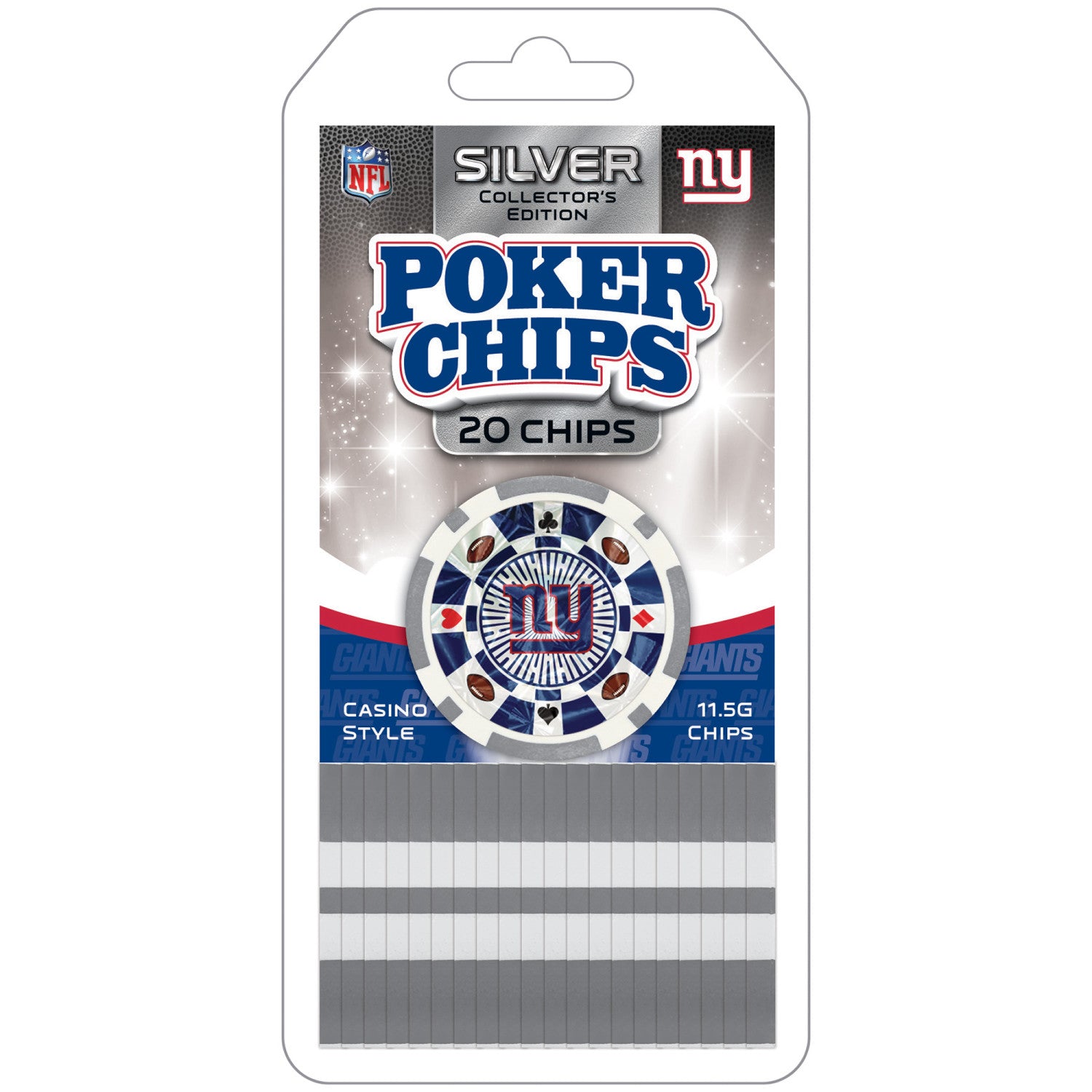 New York Giants 20 Piece Poker Chips