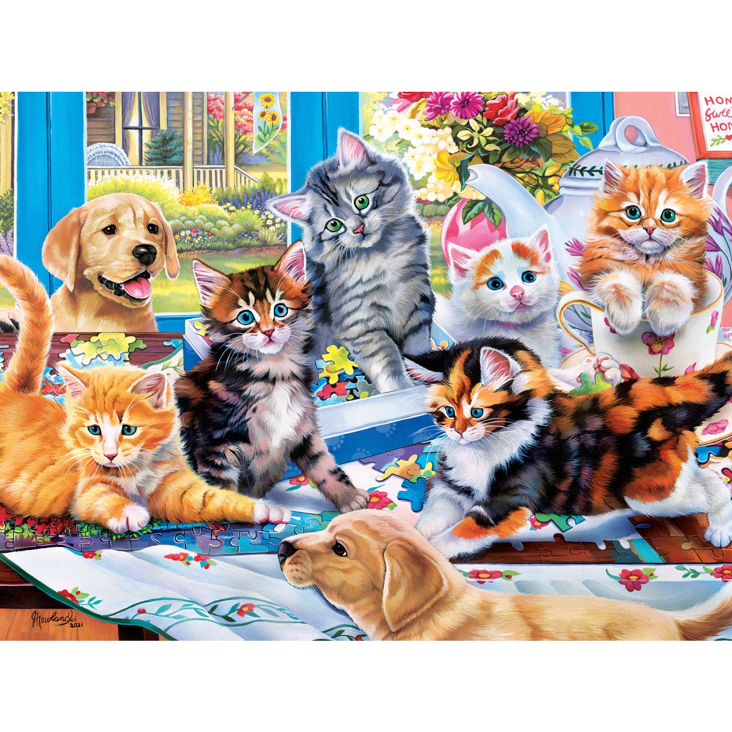 Family Time - Puzzling Gone Wild 400 Piece Puzzle