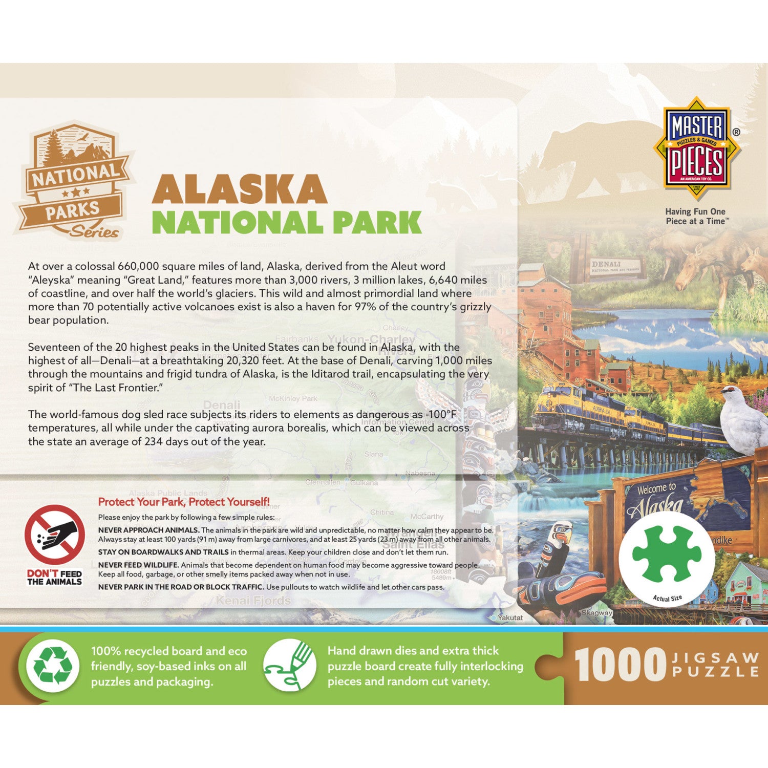 Alaska National Park 1000 Piece Puzzle