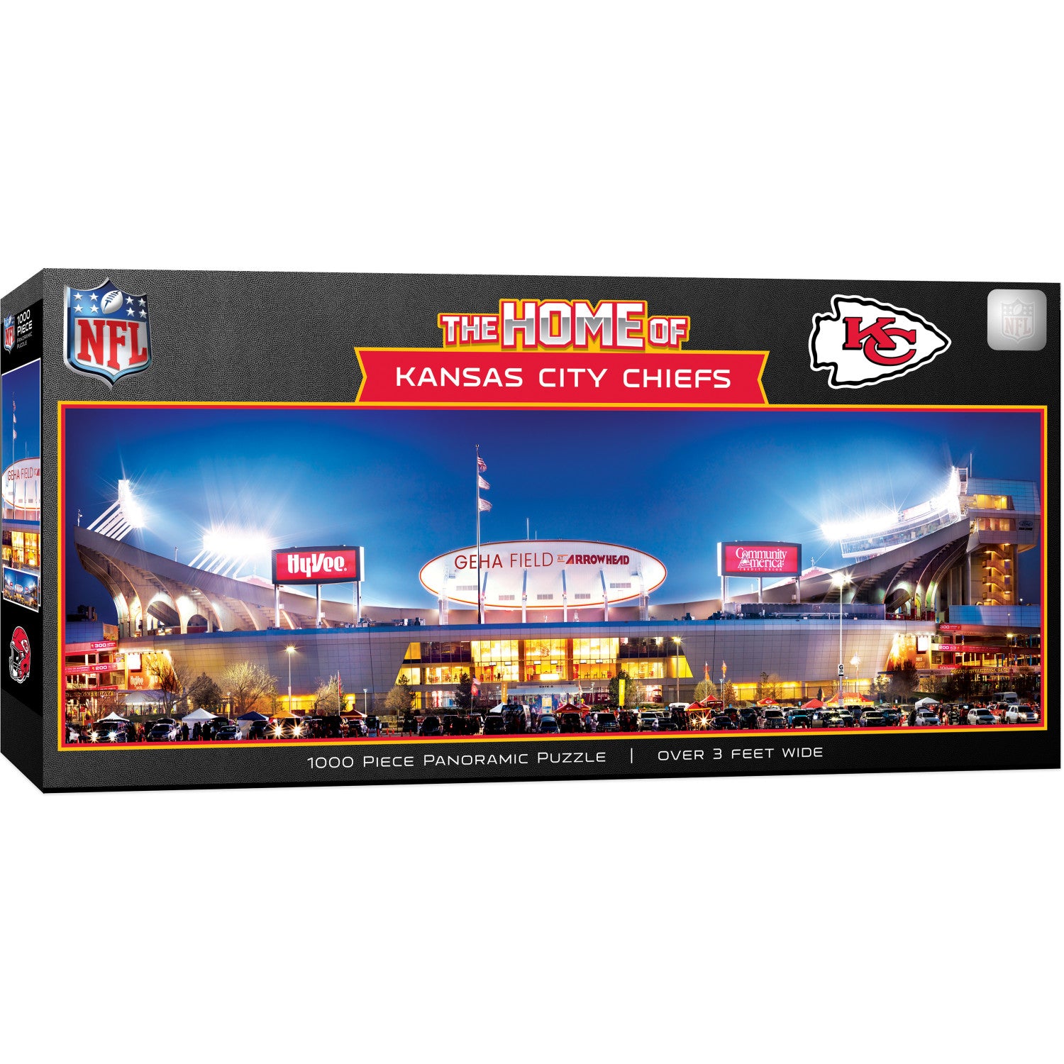 Kansas City Chiefs - Stadium View 1000 Piece Panoramic Puzzle