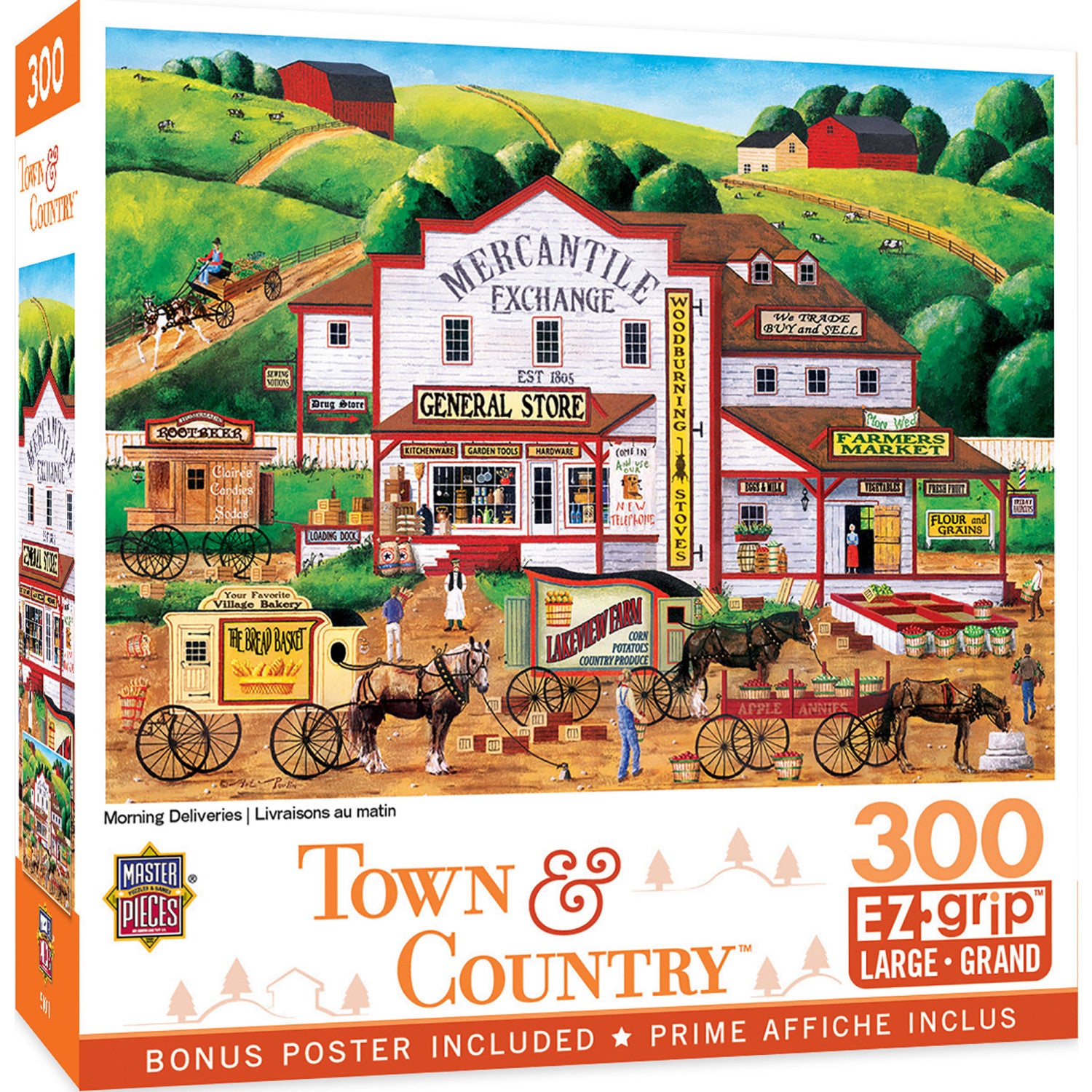 Town & Country - Morning Deliveries 300 Piece EZ Grip Jigsaw Puzzle