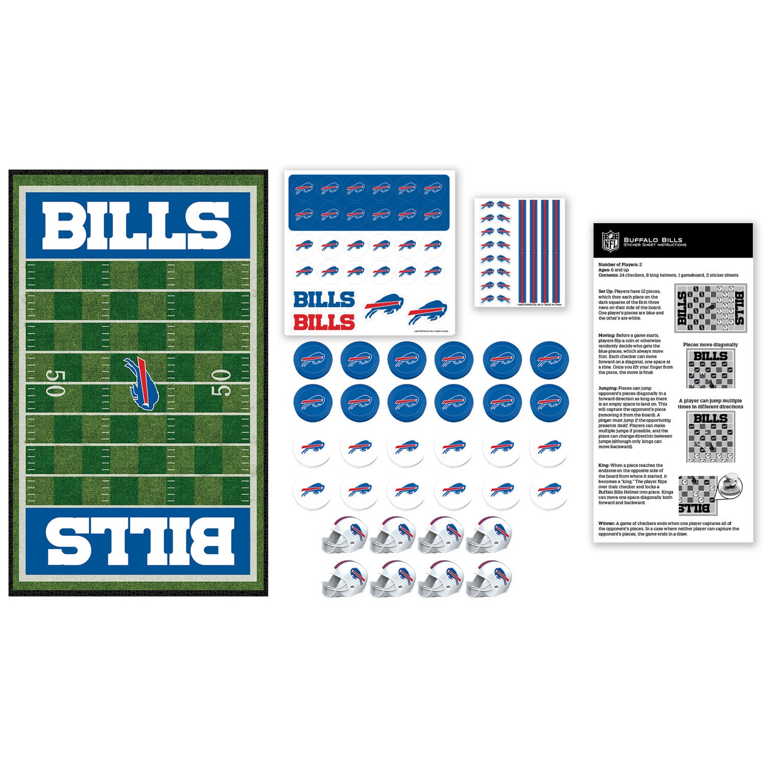 Buffalo Bills NFL Checkers