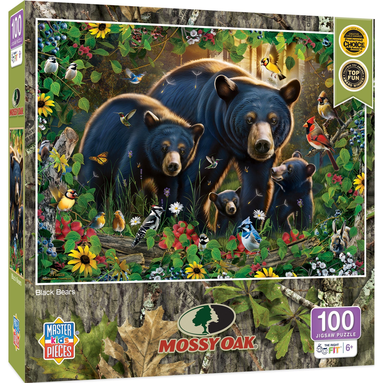 Mossy Oak - Black Bears 100 Piece Jigsaw Puzzle