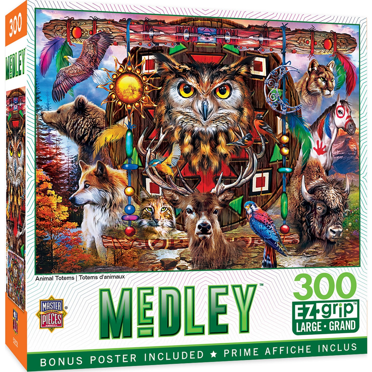 Medley - Animal Totems 300 Piece EZ Grip Puzzle